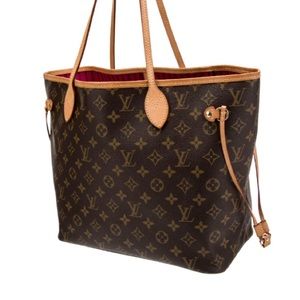 Louis Vuitton Neverfull MM Monogram Pink Interior